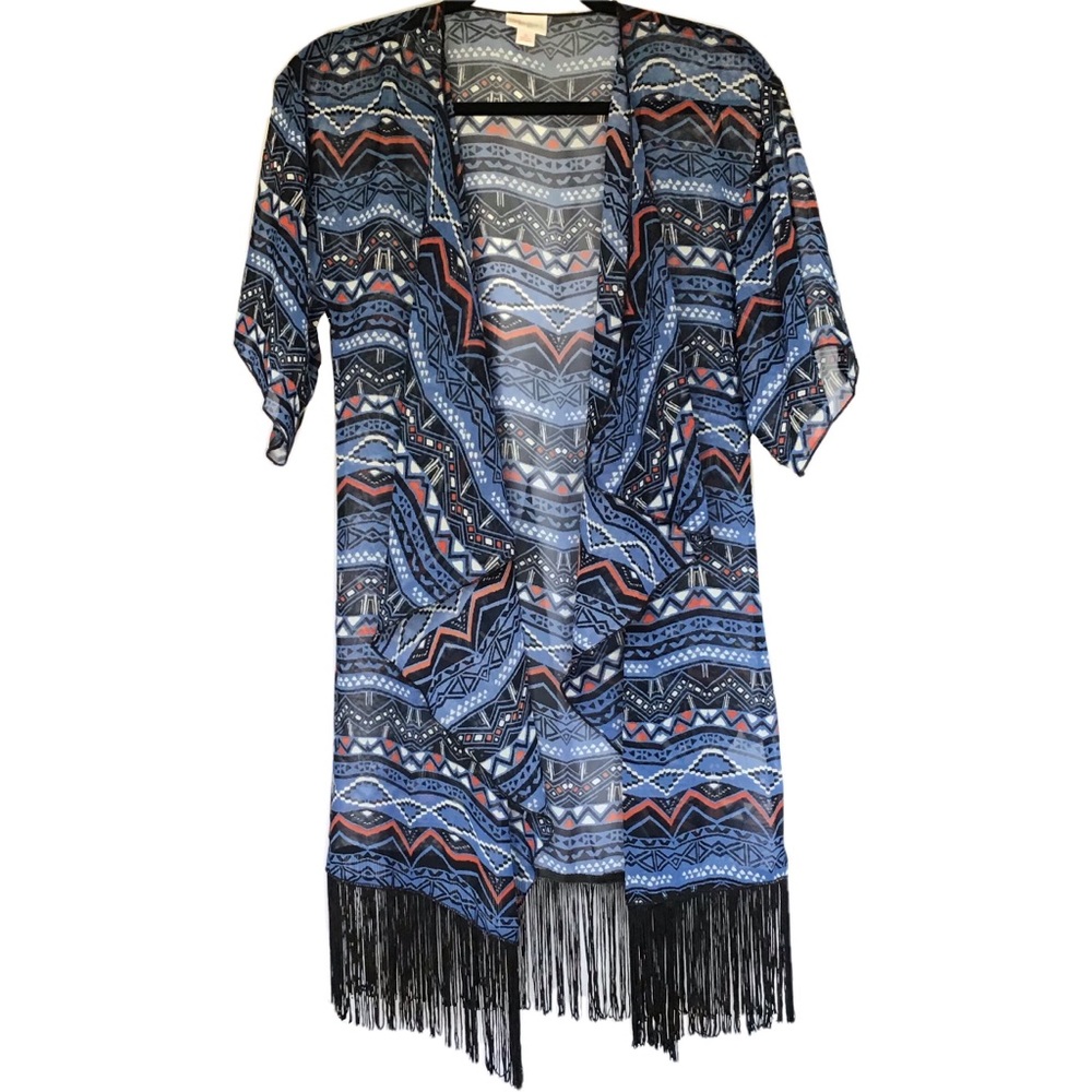 Fringe Sheer Monroe Kimono